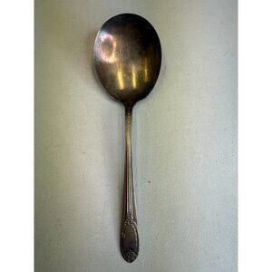 Rogers Bros 1937 Garland Rapture Casserole Serving Spoon Silver Plate Silverware